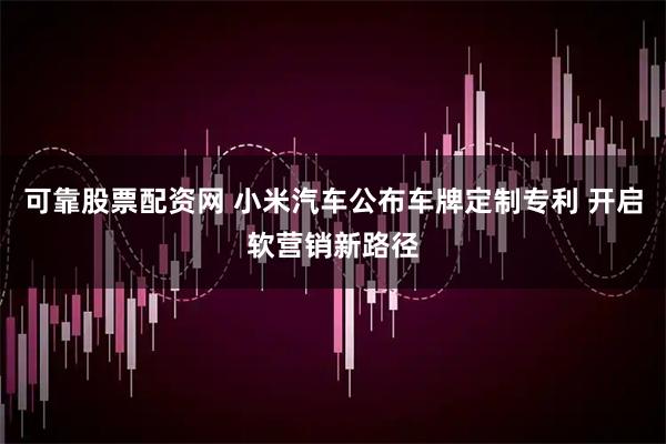 可靠股票配资网 小米汽车公布车牌定制专利 开启软营销新路径